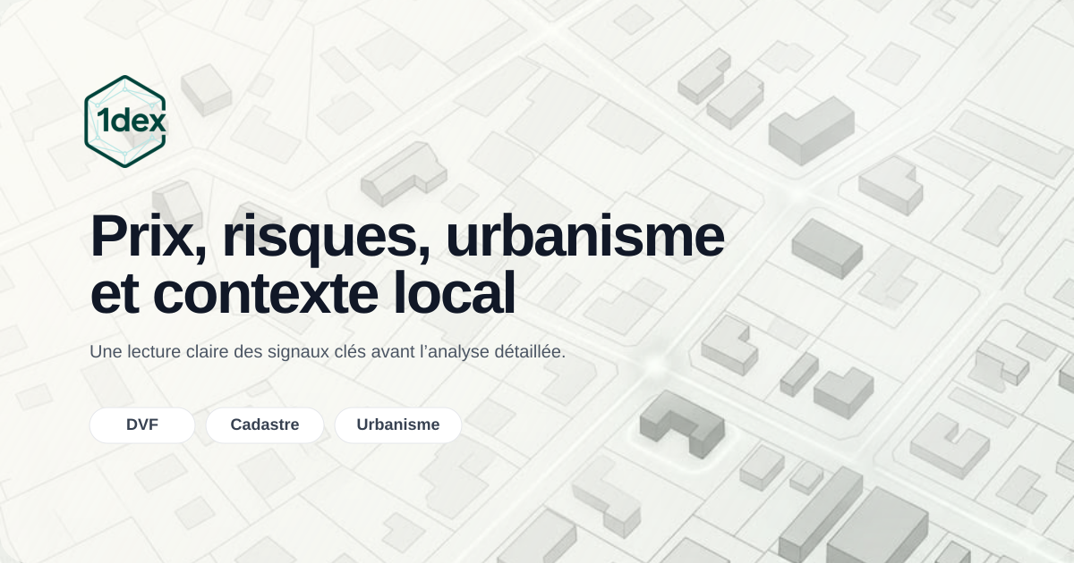 Vérifier une adresse avant achat ou investissement | 1dex Explorer
